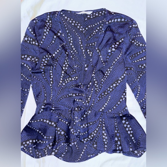 BCBGeneration Blue and Black Polka Dot Jumpsuit(0018) - Picture 1 of 6